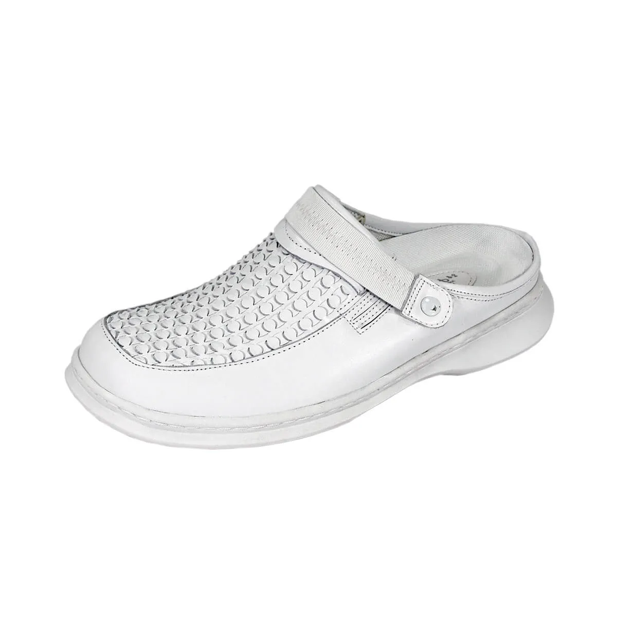 24 HOUR COMFORT Marcy Women's Wide Width Leather Clogs