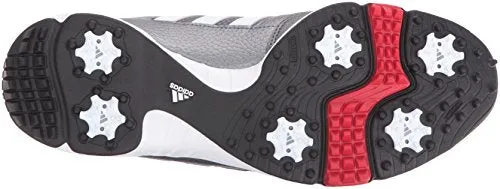 adidas Men's Tech Response Golf Shoe, Iron Metallic/White, 12 M US
