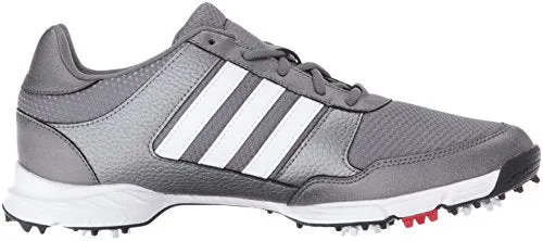 adidas Men's Tech Response Golf Shoe, Iron Metallic/White, 12 M US