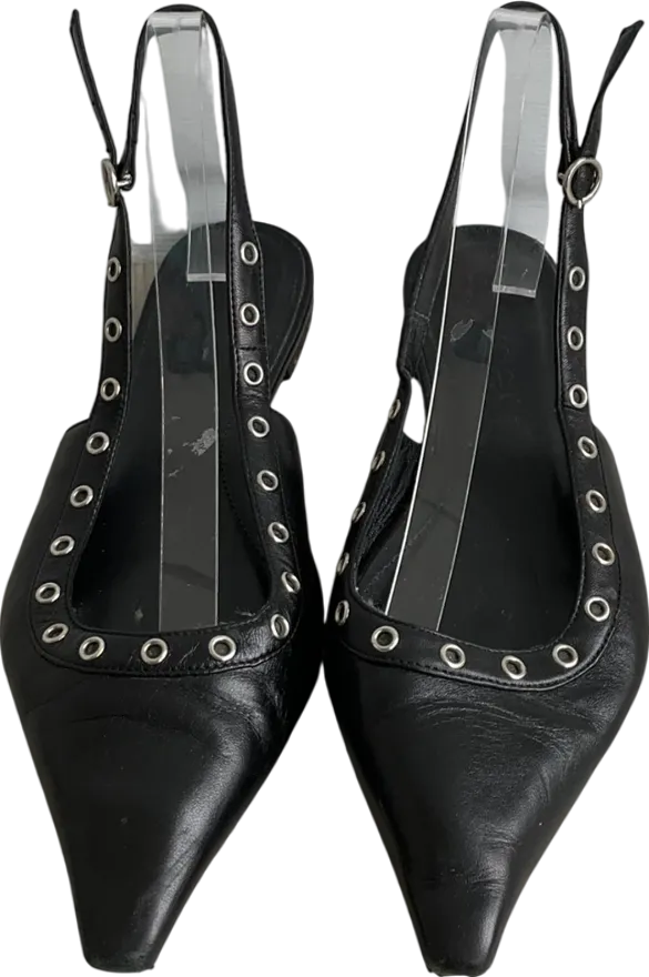 AEYDE Black Slingback Pump UK 6 EU 39 👠