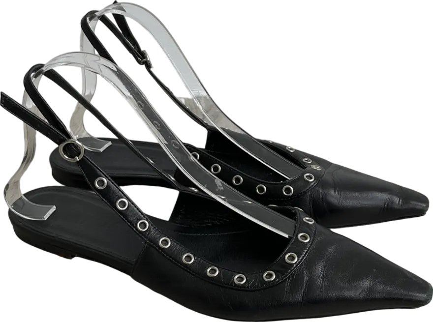 AEYDE Black Slingback Pump UK 6 EU 39 👠