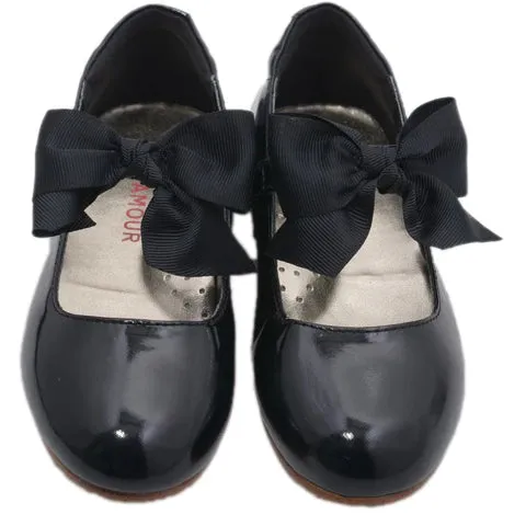 Bow on Velcro Strap Mary Jane