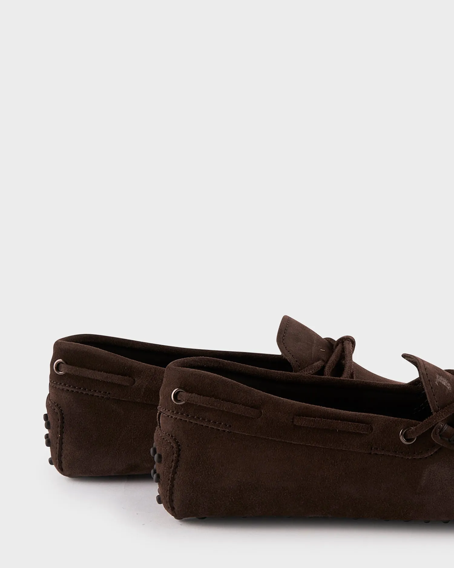 Brown Suede Gommini Driving Shoes