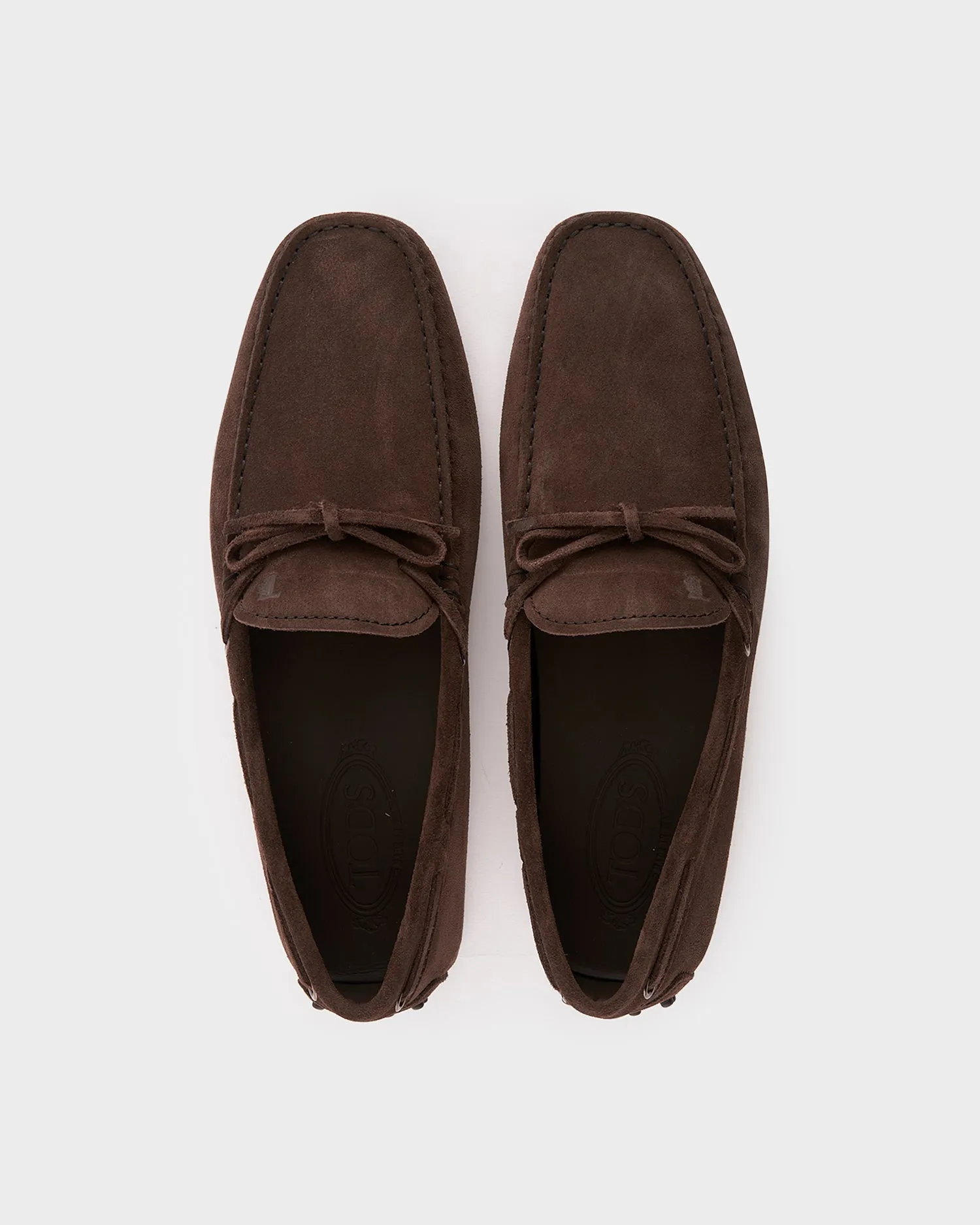 Brown Suede Gommini Driving Shoes
