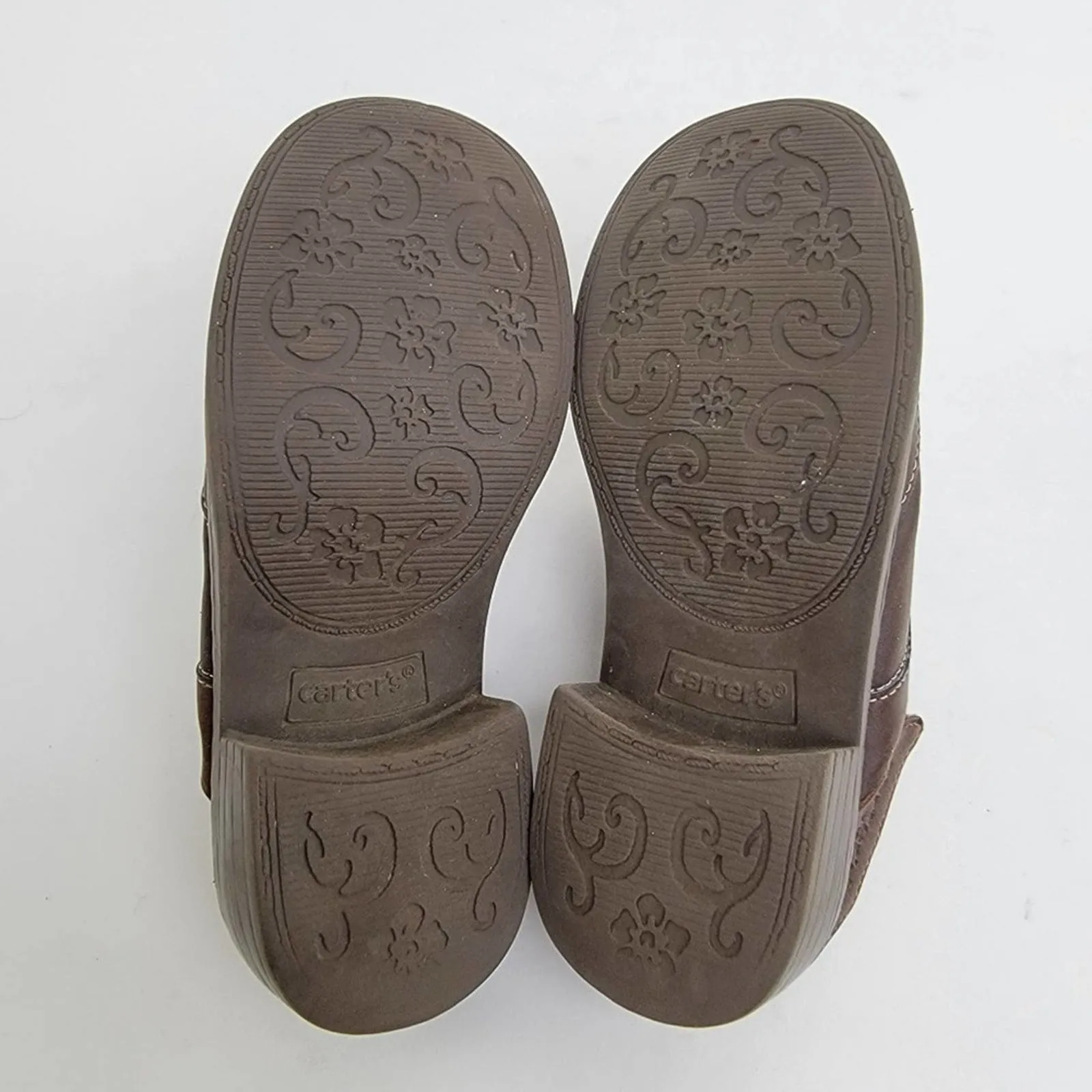 Carters Brown Leather Slingback Slip On Sandal Mules - 11 C