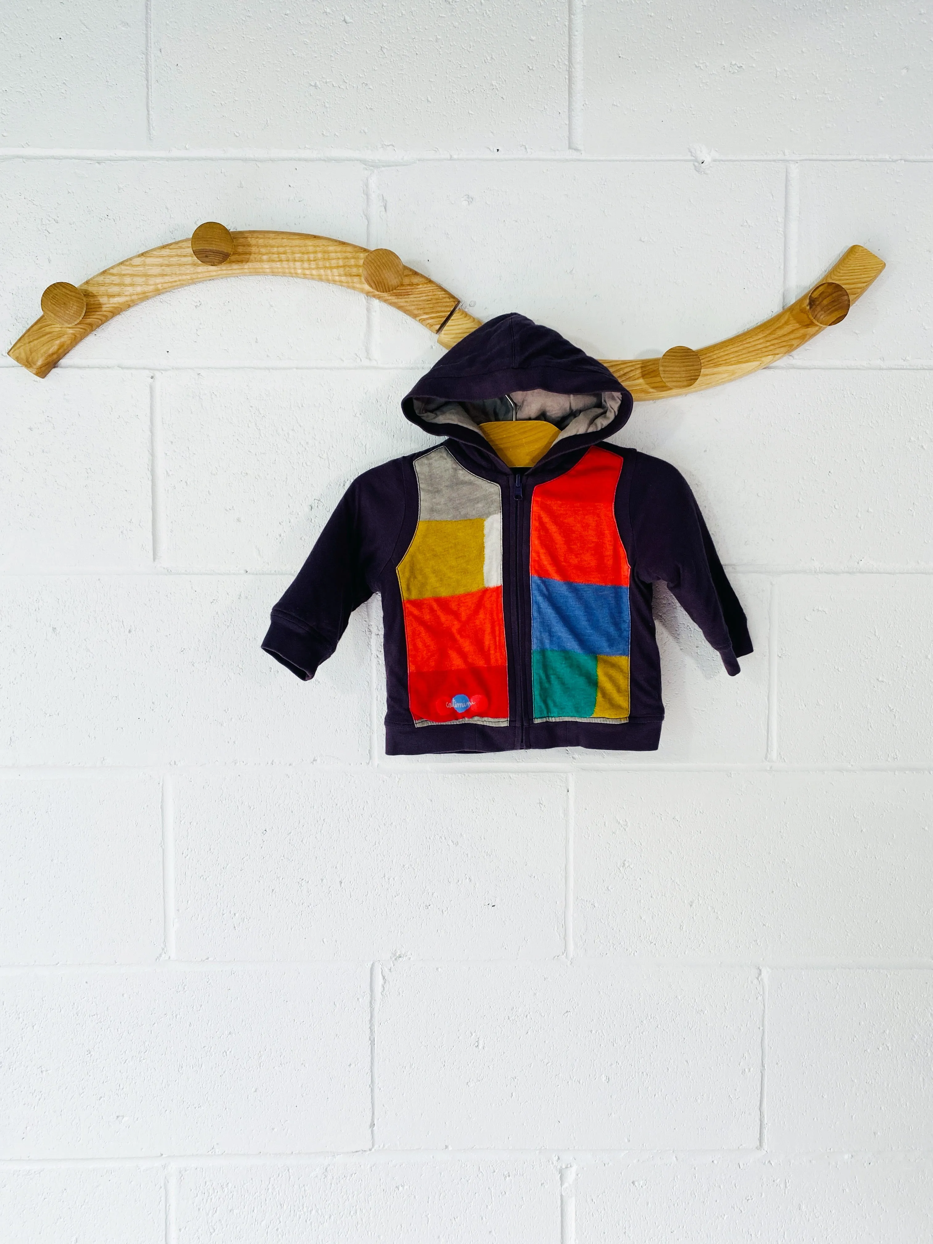 catimini Kitten   Bunny Colour Block Hoodie, 9 months