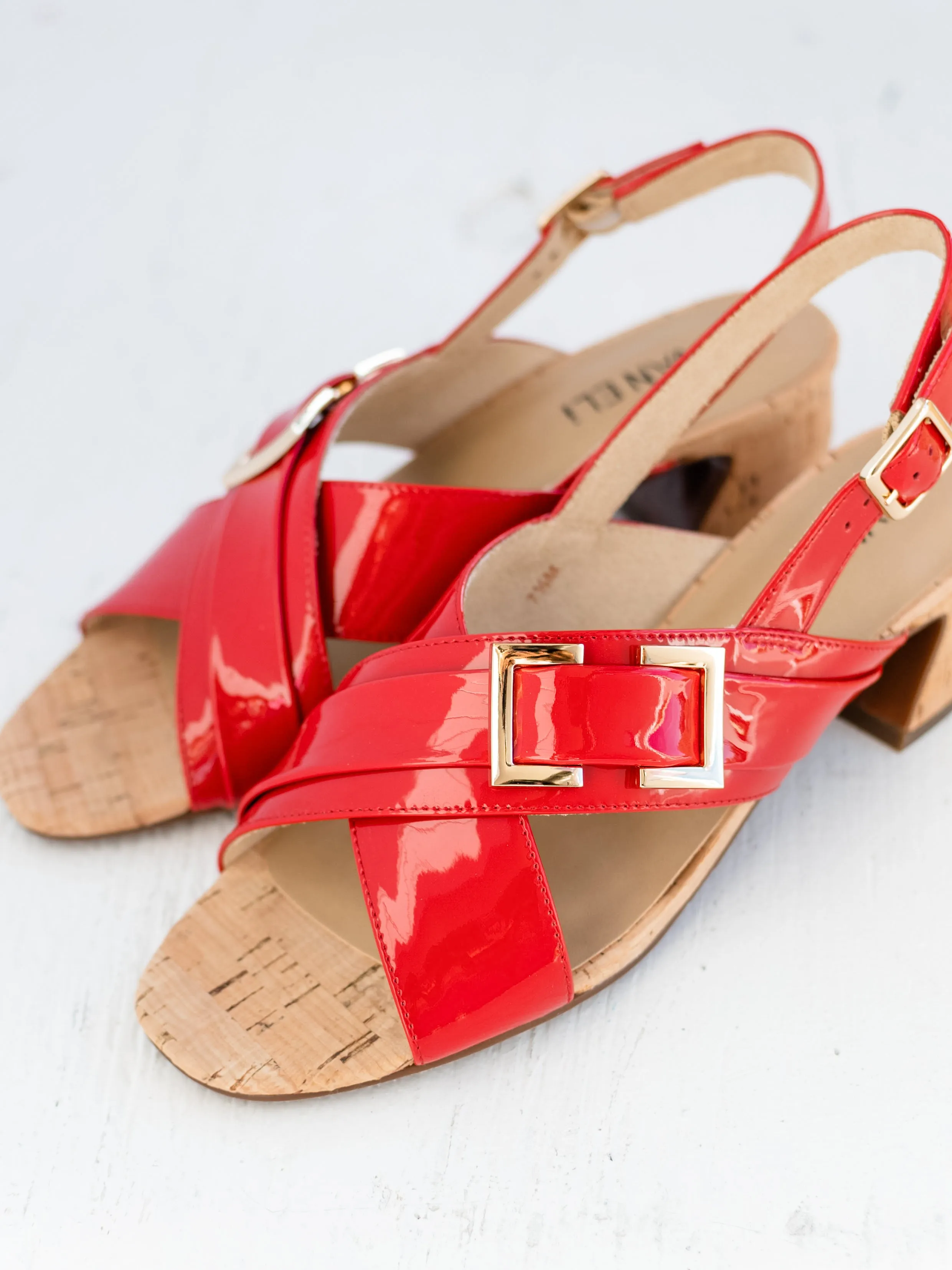 Clovis Red Patent by Vaneli
