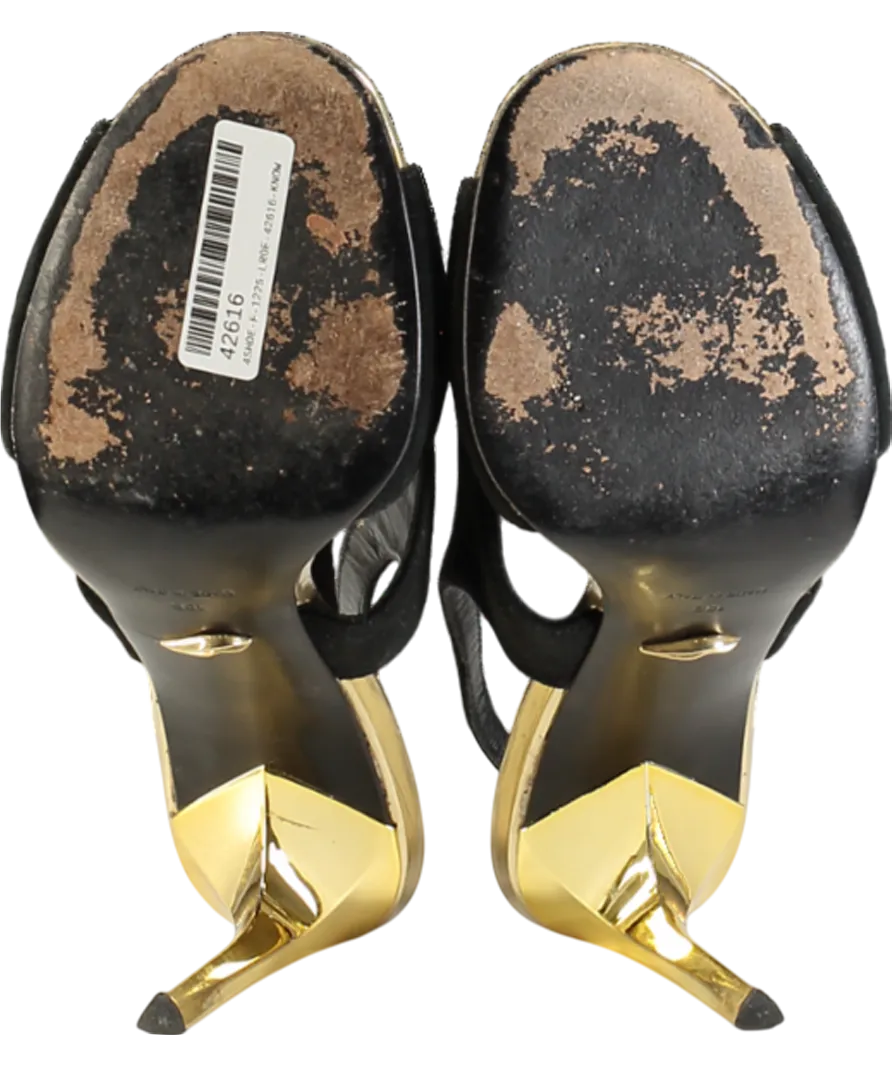 Diane von Furstenberg Black Slingback Heels UK 10 EU 44 👞