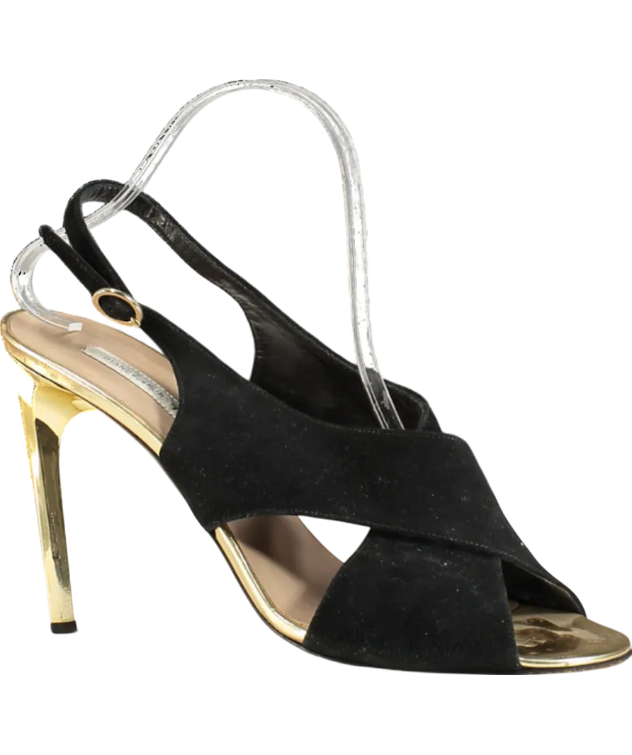 Diane von Furstenberg Black Slingback Heels UK 10 EU 44 👞