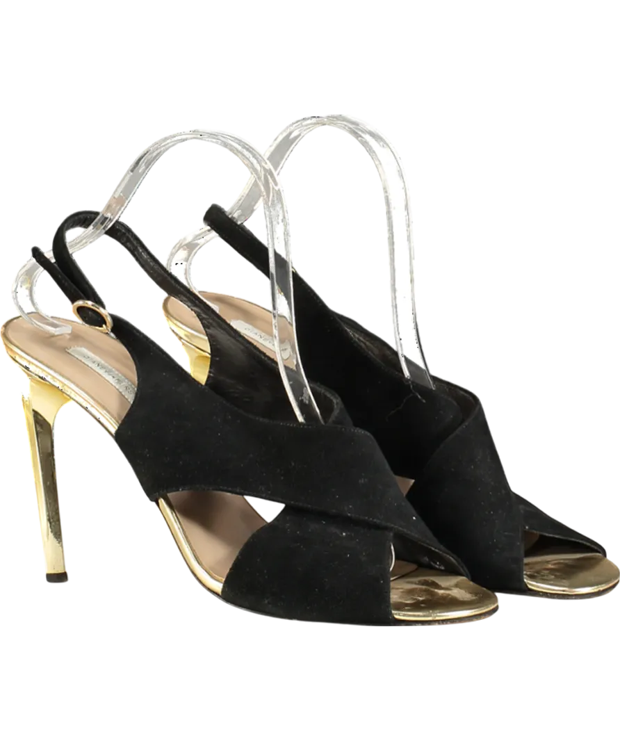 Diane von Furstenberg Black Slingback Heels UK 10 EU 44 👞
