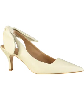 Flattered Beige Franchesca Bow Slingback Heel UK 7 EU 40 👠