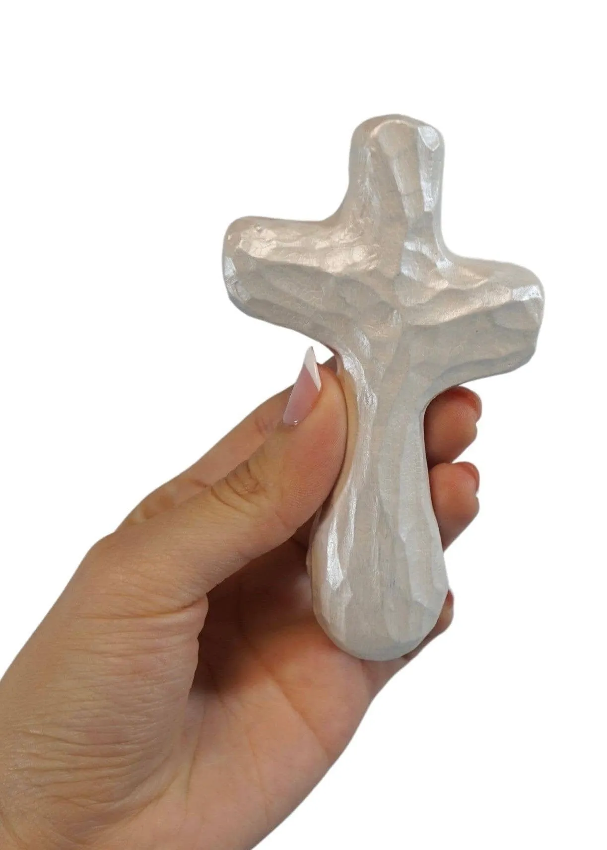 Journey Holding Wall Cross - White Incandescence