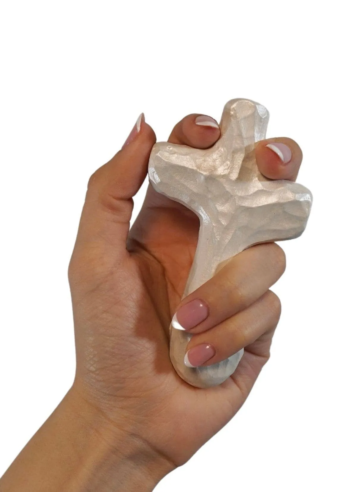 Journey Holding Wall Cross - White Incandescence