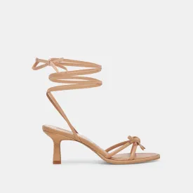 MAISON HEELS LIGHT TAN LEATHER