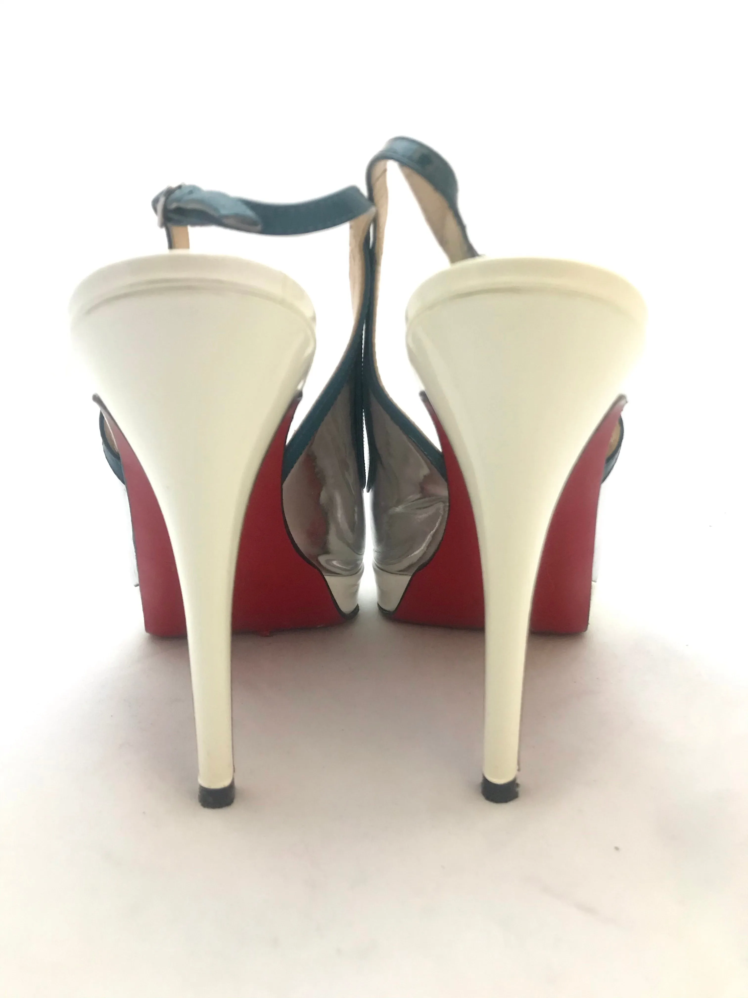 Metallic Fox Trot Slingbacks