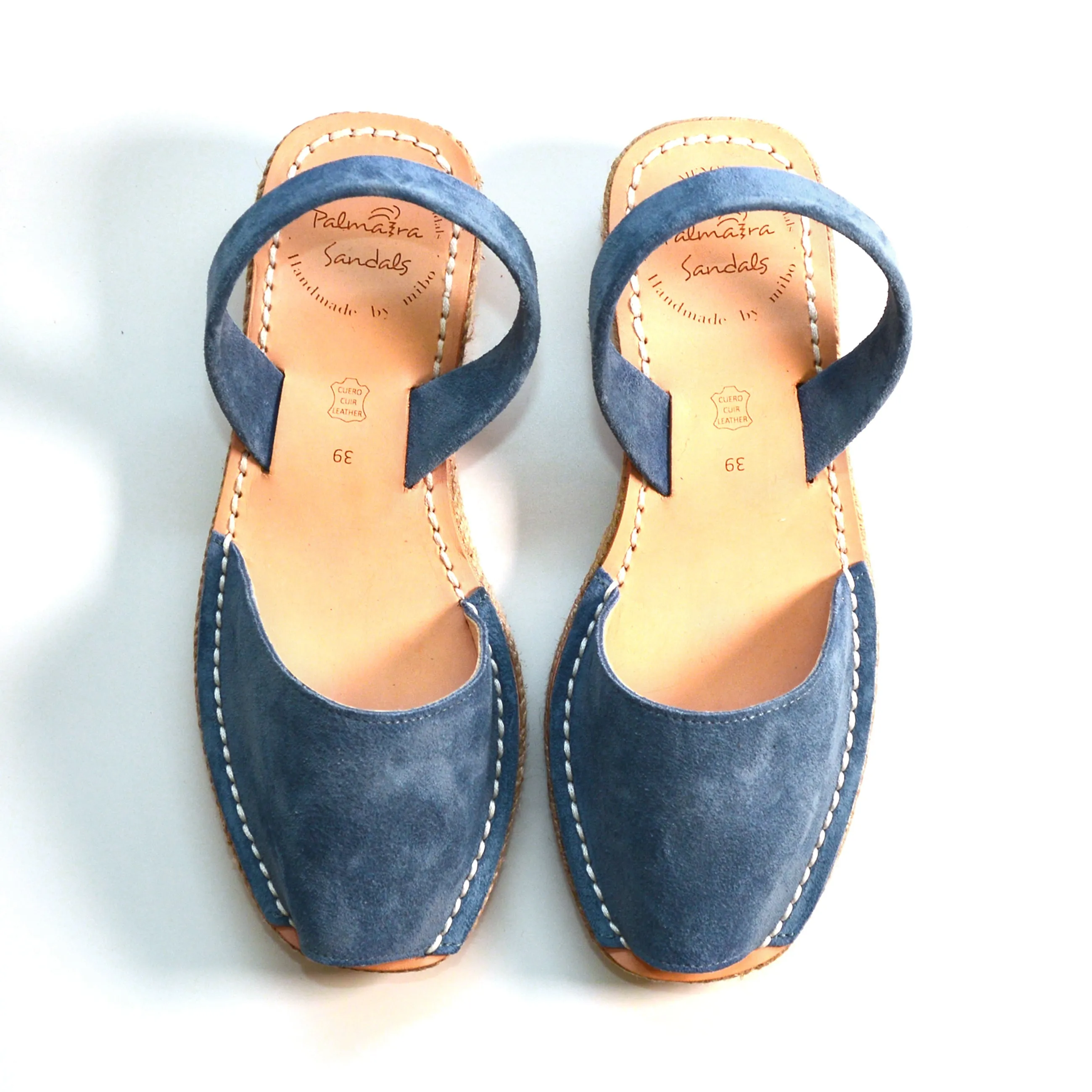 Minor faults Denim Blue Suede Cork Wedge