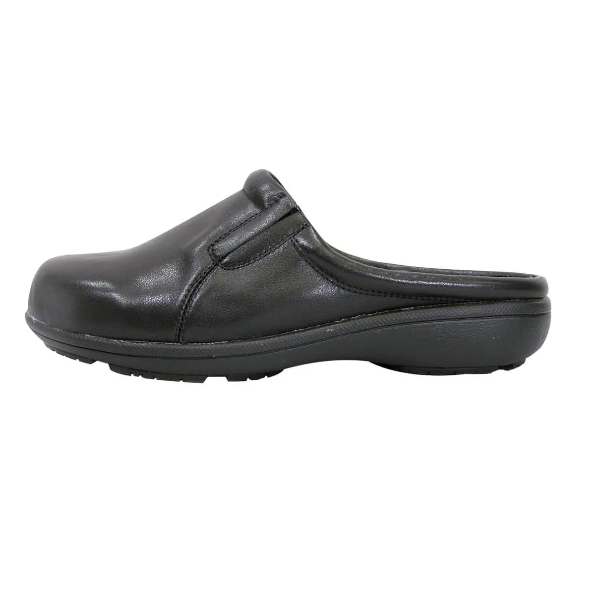 PEERAGE Mary Women's Wide Width Leather Clogs
