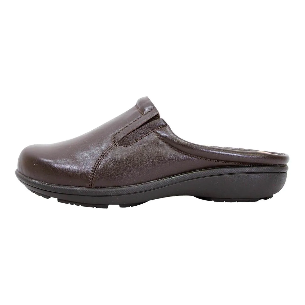 PEERAGE Mary Women's Wide Width Leather Clogs