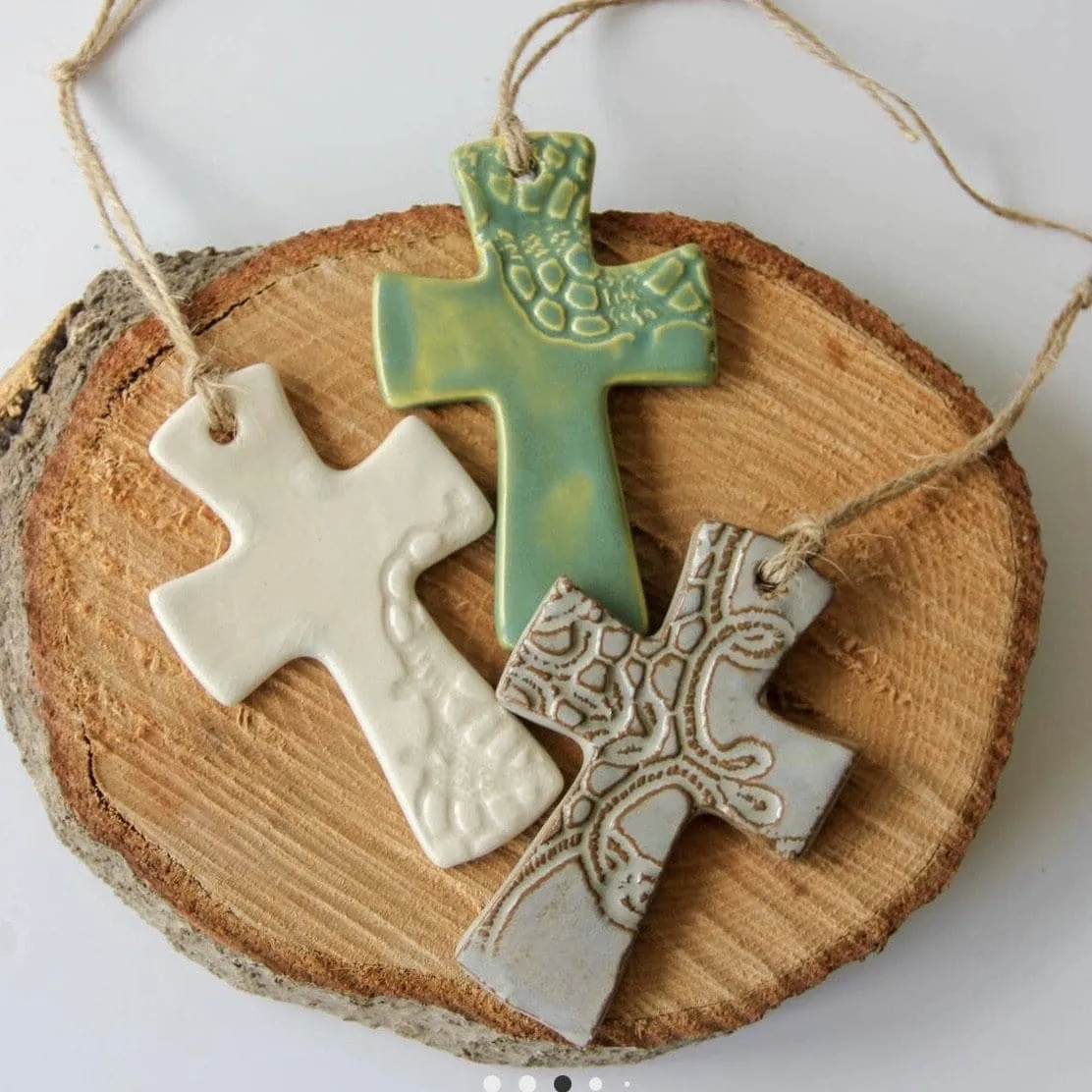 Prodigal Pottery - Flared Cross Ornament