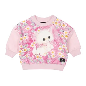 Rock Your Baby White Kitten Baby Sweatshirt