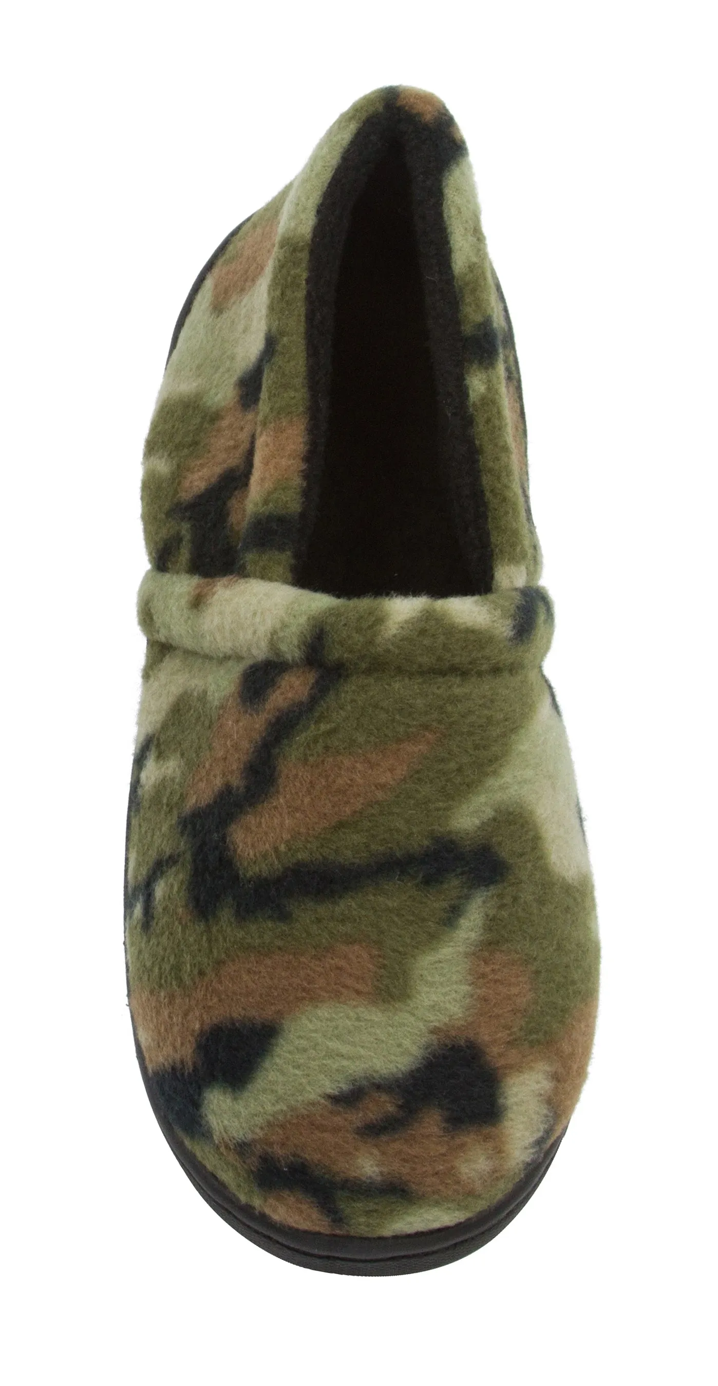 Skysole Boys Fleece Closed Back Slipper with Rugged Outsole