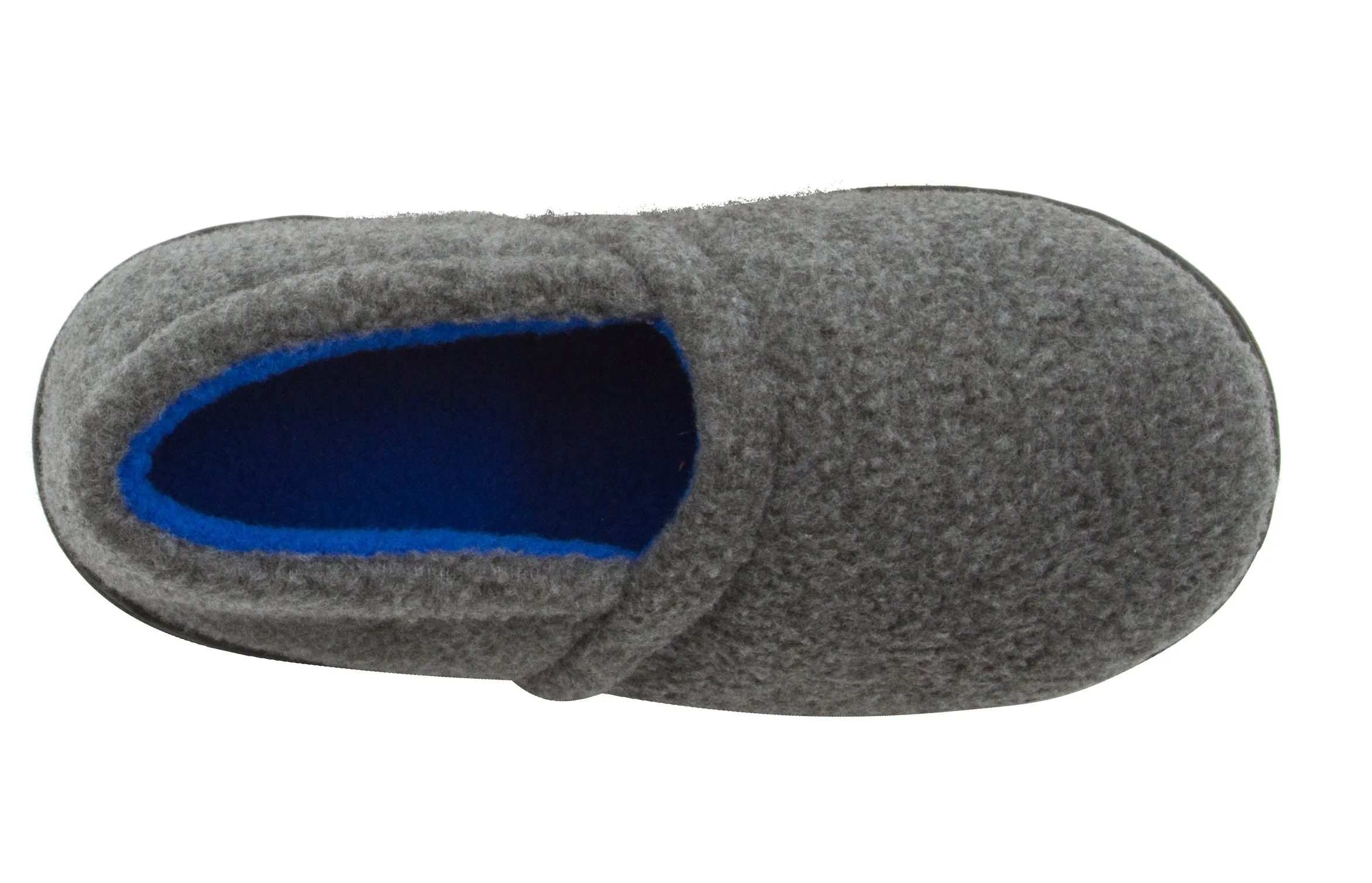 Skysole Boys Fleece Closed Back Slipper with Rugged Outsole