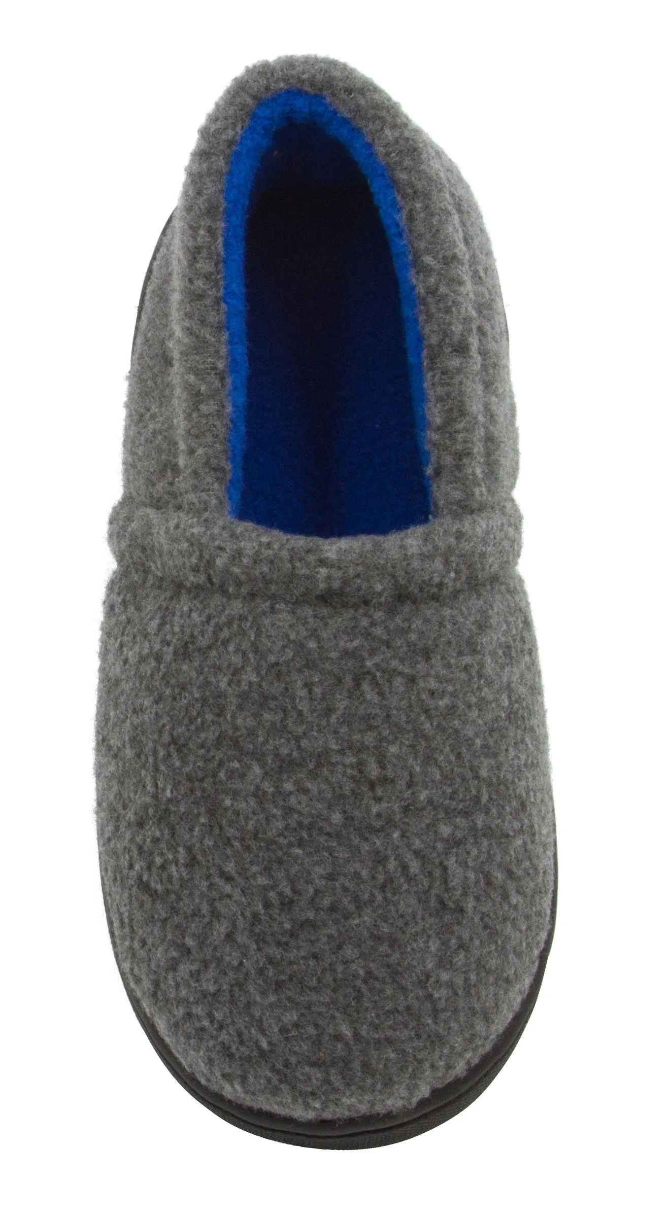 Skysole Boys Fleece Closed Back Slipper with Rugged Outsole