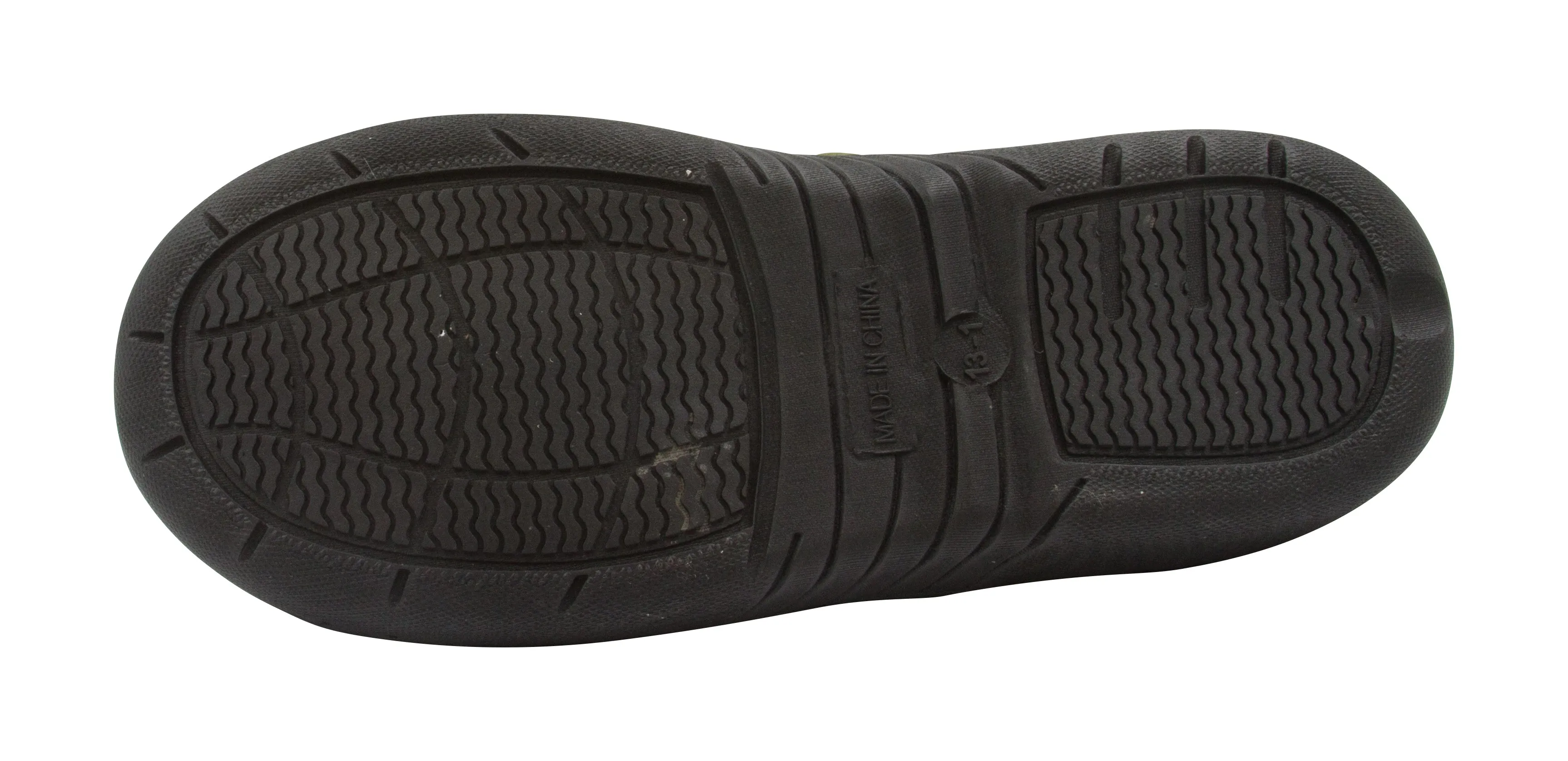 Skysole Boys Fleece Closed Back Slipper with Rugged Outsole