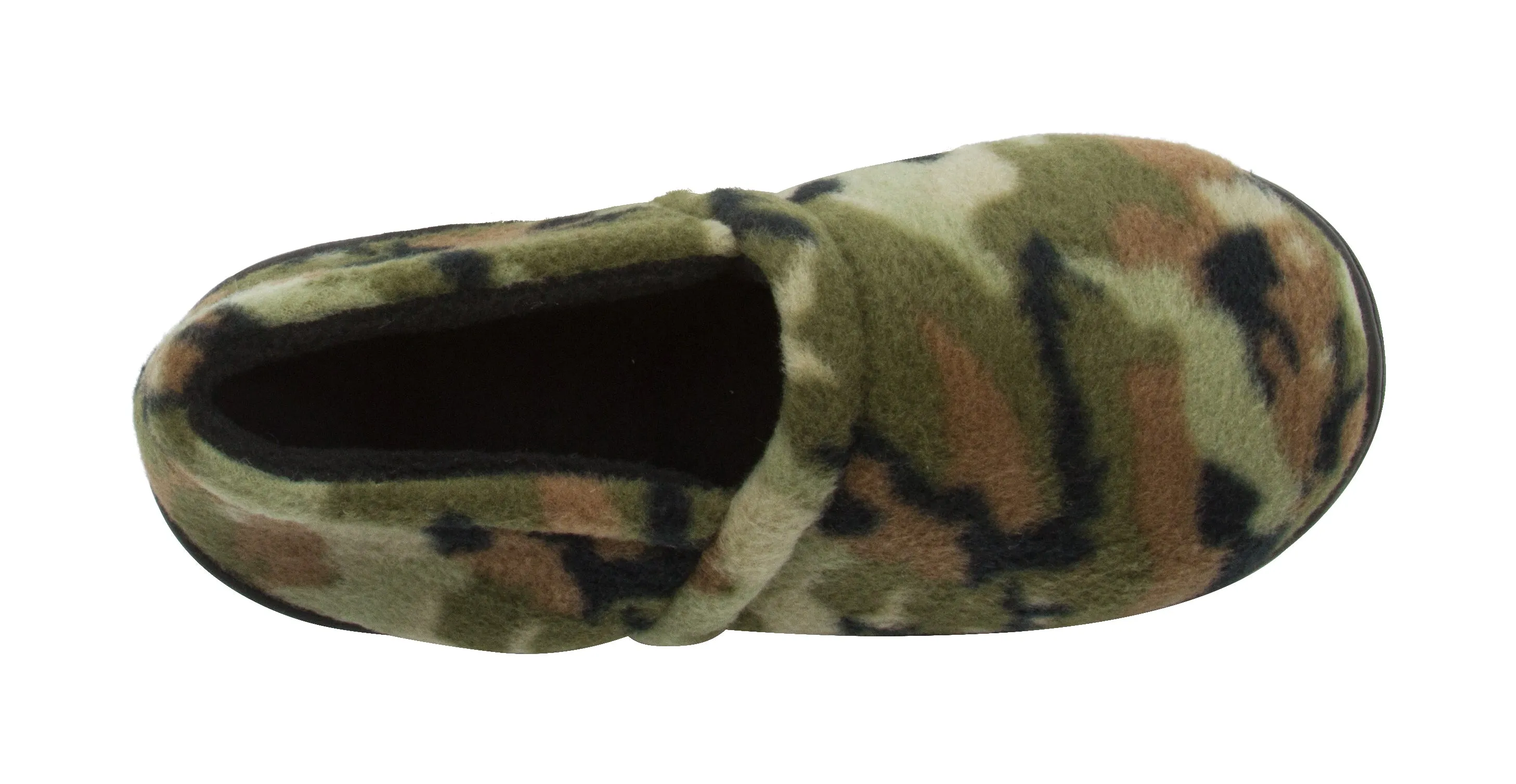 Skysole Boys Fleece Closed Back Slipper with Rugged Outsole