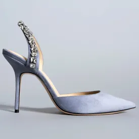 SOLEIL SLINGBACK BLUE GRAY KITTEN