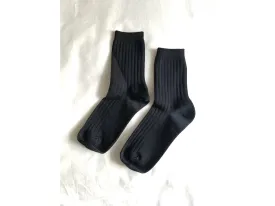 True Black Her Socks