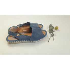 Verbenas blue suede slingback shoes size 36