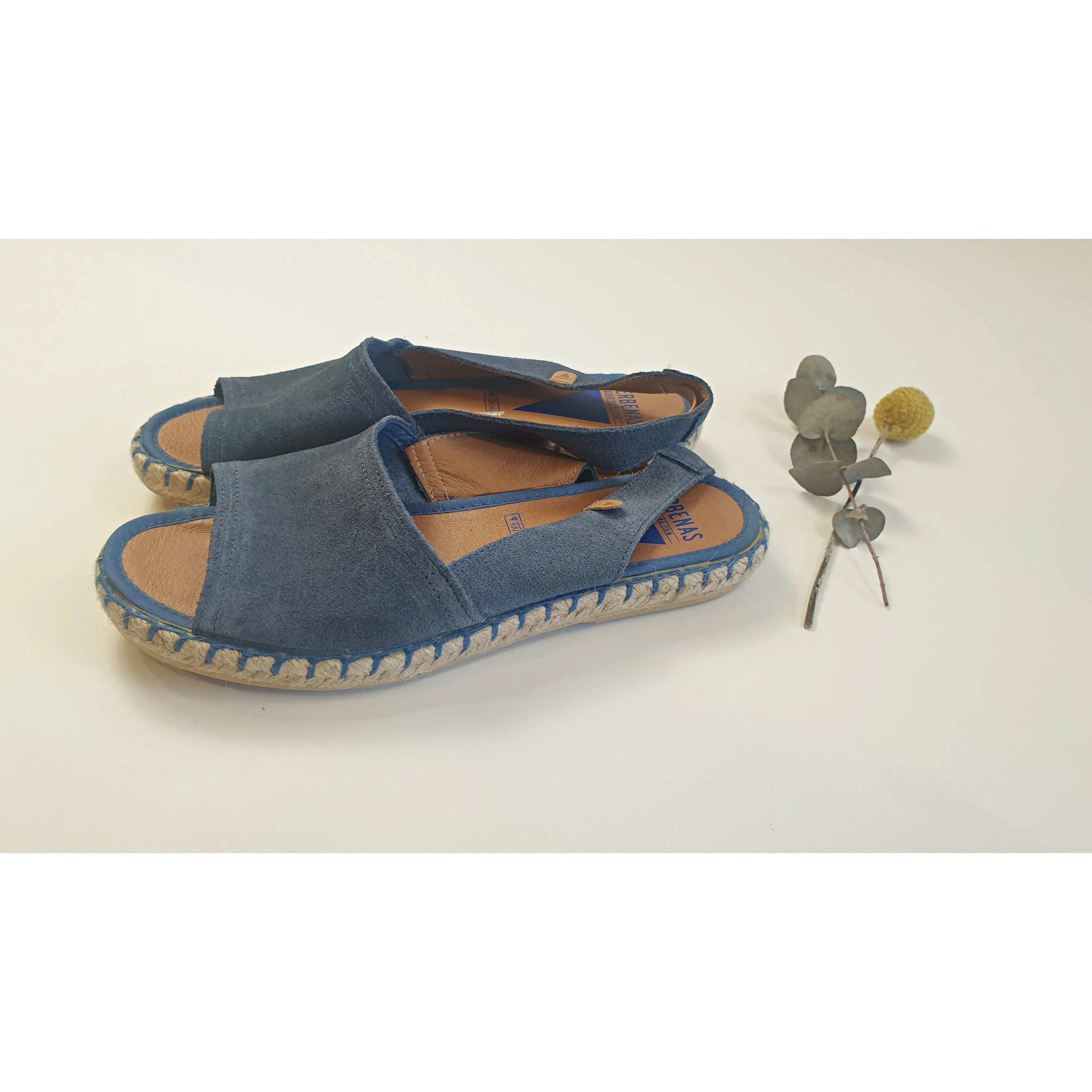 Verbenas blue suede slingback shoes size 36