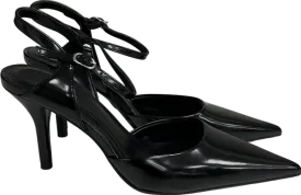ZARA Black Slingback Strappy Heels UK 4 EU 37 👠